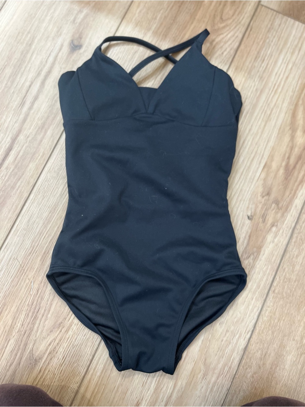 Jo+Jax Black Dance Leotard with Crisscross Back - YM